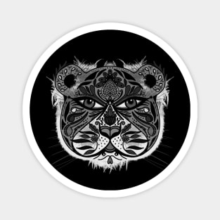 Monochrome Tiger Magnet